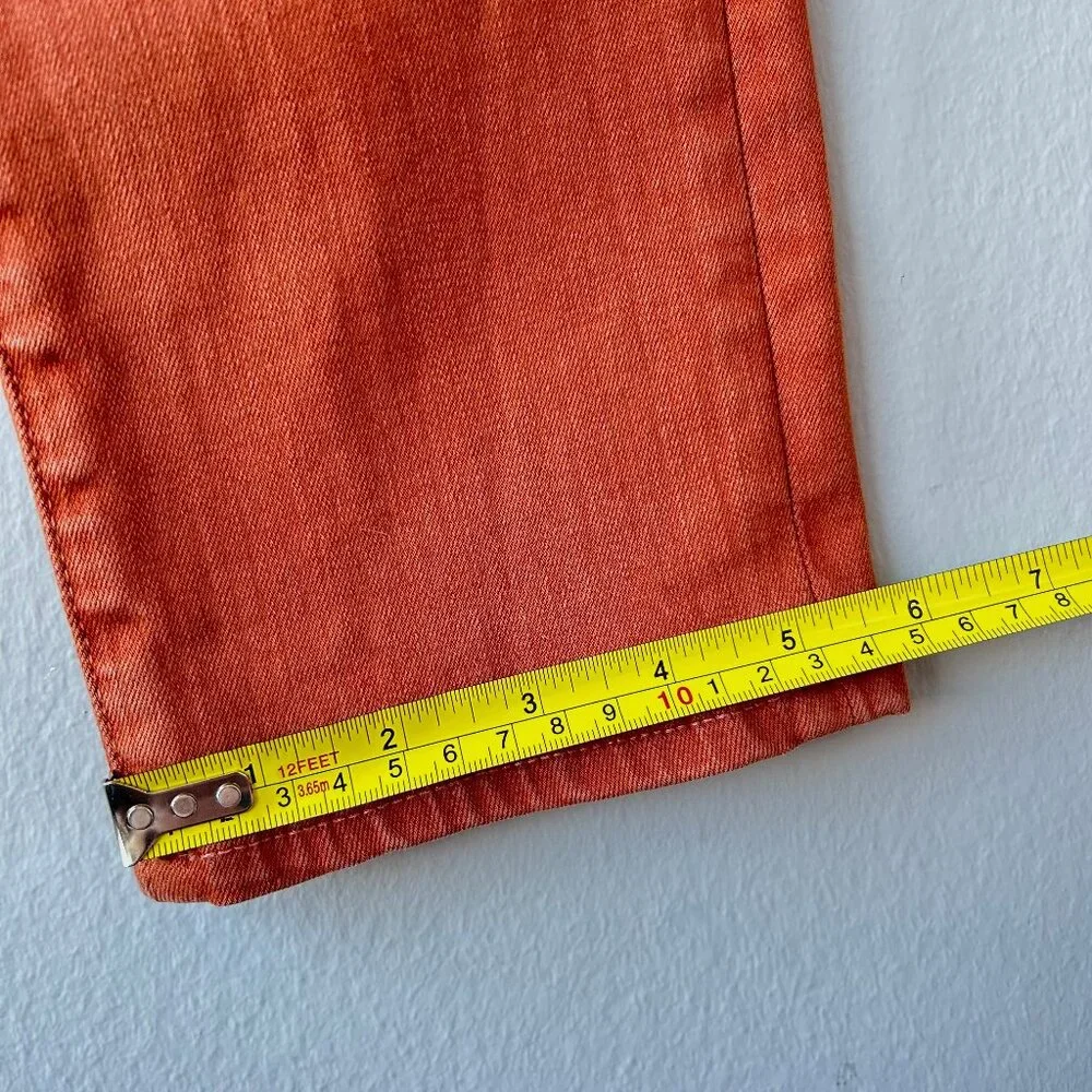 J Brand Adele Straight Leg High Rise Pants Lazlo Burnt Orange Size 25 Women’s - Picture 9 of 10